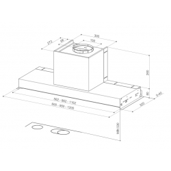 Okap podszafkowy FABER IN-NOVA COMFORT EG6 X 90 110.0439.938